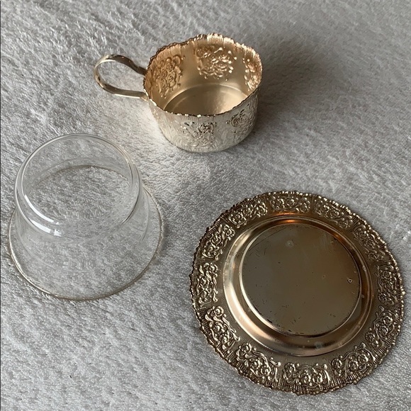 Schott Mainz Jena  Glass  Tea Cup w/ tray - Picture 6 of 7